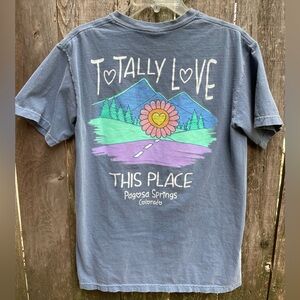 Comfort Colors Slate Blue Colorado Graphic Tee